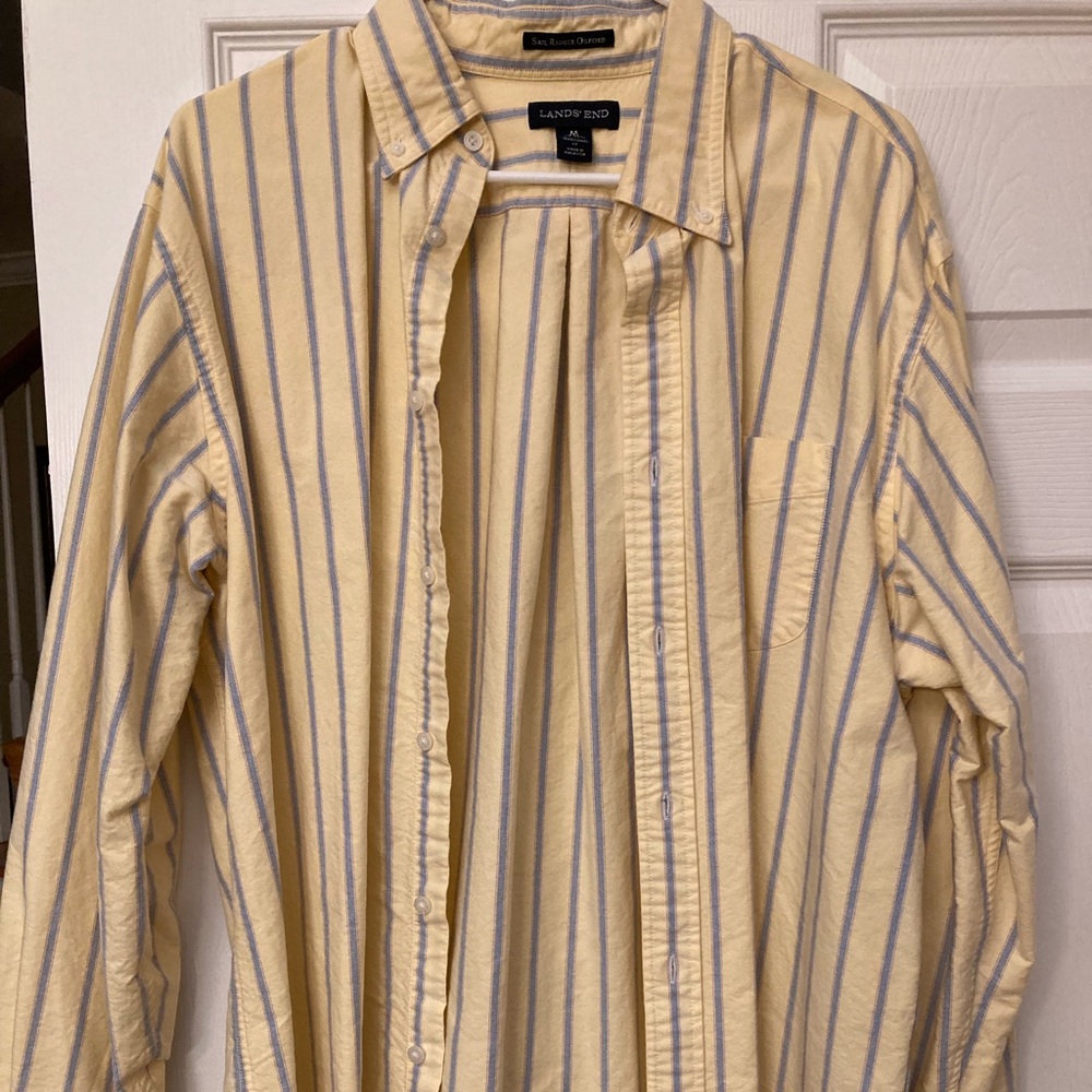 Lands End medium button down dress shirt